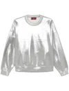 Gucci Lamé Sweatshirt In Silver