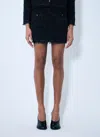Gucci Lamé Fabric Mini Skirt In Black