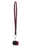 Gucci "lanyard Web" Keychains In Multi