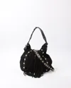 Gucci Large Babouska Indy Satchel Bag In Black