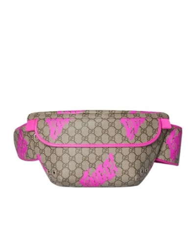 Gucci Large Belt Bag With Print In Multi