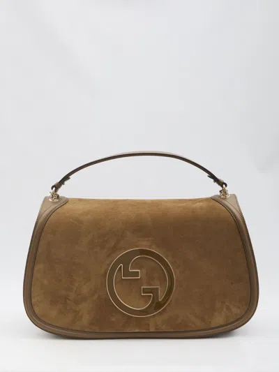 Gucci Large Blondie Handbag In Nude & Neutrals
