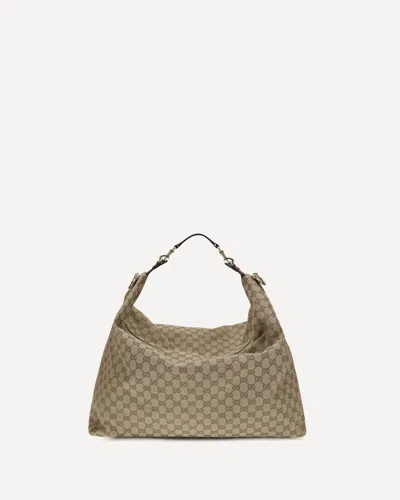 Gucci Large Brera Shoulder Bag In Brown
