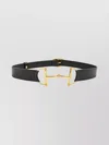 Gucci Wide Belt With Oversized Horsebit In Black