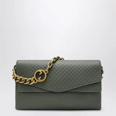Gucci Large Chain Shoulder Bag In Sage Green Women