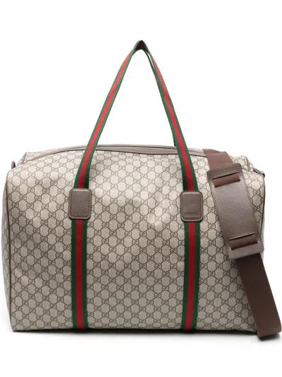 Gucci Large Duffel Bag In Gg Supreme