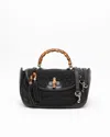 Gucci Large Gg Bamboo Bag In Black