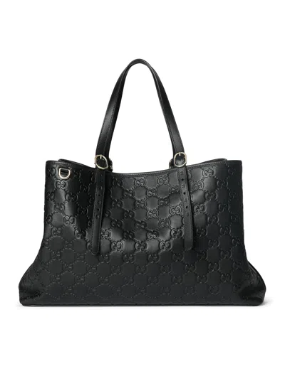 Gucci Large Gg Emblem Shopping Bag