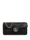 Gucci Large Gg Marmont Shoulder Bag In Black