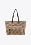 Gucci Large Gg Monogram Tote Bag In Beige
