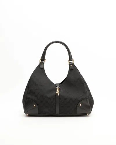 Gucci Large Gg New Jackie Bag In Black