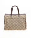Gucci Large Gg Tote Bag In Brown