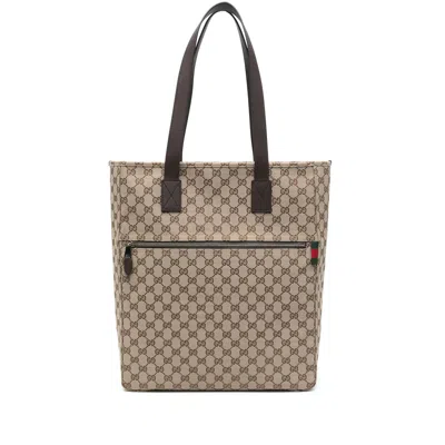 Gucci Large Gg Tote Bag In Neutral