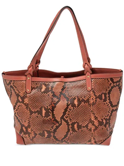Pre-owned Gucci Large Hook-fastened Tote Bag In Pink