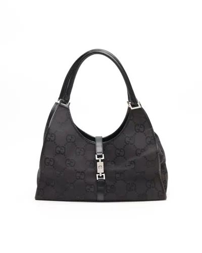 Gucci Large Jackie Bardot Bag In Black