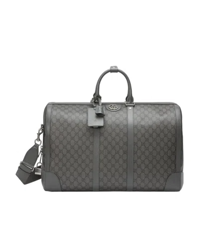Gucci Large Ophidia Duffle Bag In Black