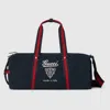 Gucci Large Printed Canvas Duffle Bag In Blue
