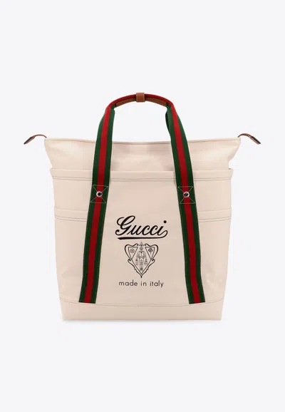 Gucci Large Printed Tote Bag