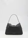 Gucci Leather Gg Emblem Structured Shoulder Bag In Black