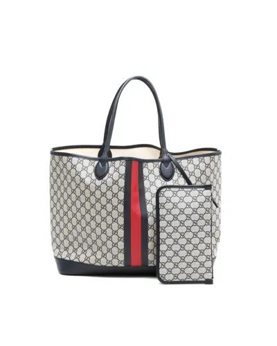 Gucci Large Supreme Ophidia Tote Bag In Blue