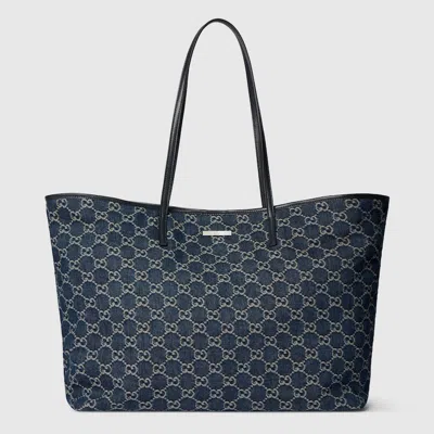 Gucci Tribeca Large Tote Bag In Blue