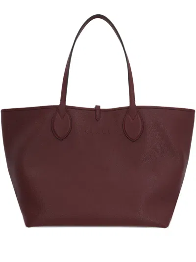 Gucci Large Totissima Reversible Leather Tote Bag In Red