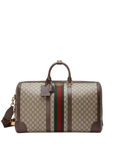 Gucci Large Travel Tote Bag In Tan