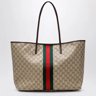 Gucci Large Tribeca Shopping Tote In Gg Canvas In Multicolor