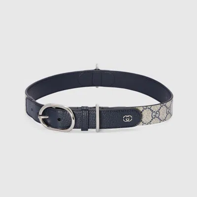 Gucci Large/extra-large Pet Collar In Blue