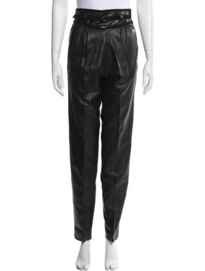 Pre-owned Gucci Late 1970's - Early 1980's Straight Leg Pants In Black