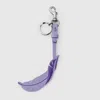 Gucci Leaf Keychain Charm In Purple
