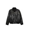 Gucci Leaf-applique Jacket In Black