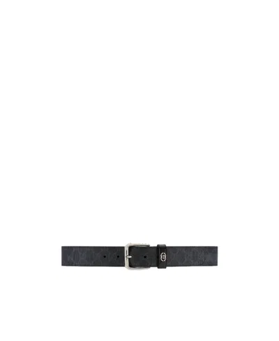 Gucci Leather Adjustable Belt In Black