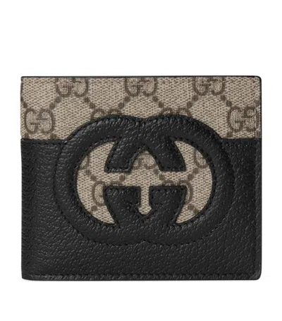 Gucci Interlocking G Cut-out Wallet In Schwarz