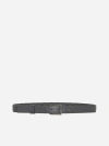 GUCCI LEATHER AND GG CANVAS REVERSIBLE BELT
