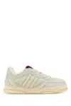 Gucci Leather And Teddy Re-web Sneaker In Multi