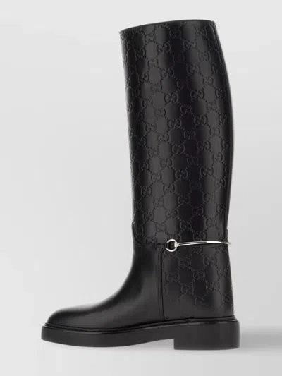 Gucci Leather Ankle Boots Knee-high Design