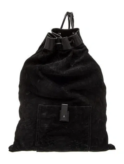 Pre-owned Gucci Leather Backpack In Black