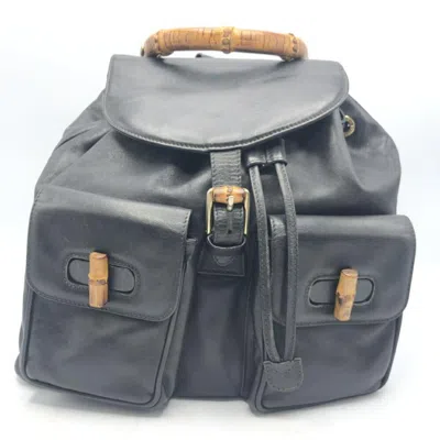 Pre-owned Gucci Leather Backpack ()