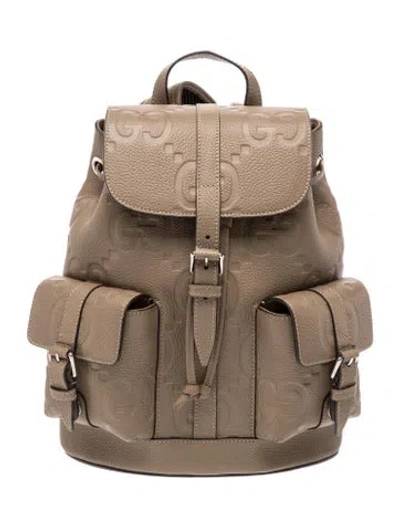 Pre-owned Gucci Leather Backpack Small In Brown
