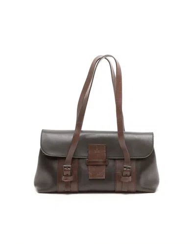 Gucci Leather Bag In Blue