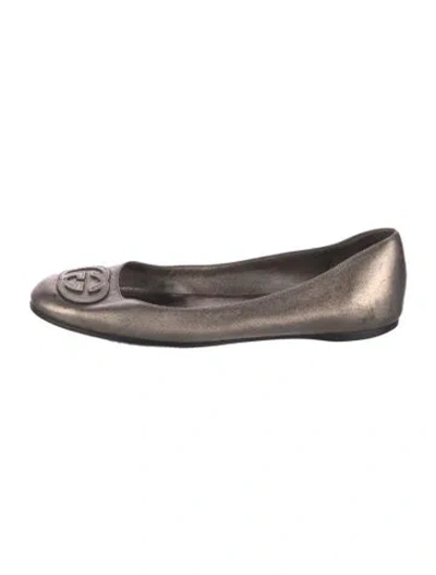 Pre-owned Gucci Leather Ballet Flats