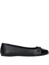 Gucci Leather Ballet Flats In Animal Print