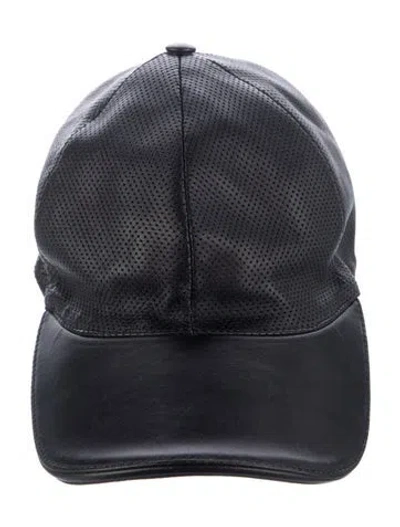 Pre-owned Gucci Leather Baseball Cap In Brown