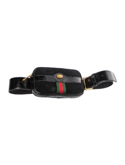 Pre-owned Gucci Leather Belt Bag In Metallic/silver