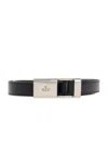 Gucci Logo-buckle Belt In Black