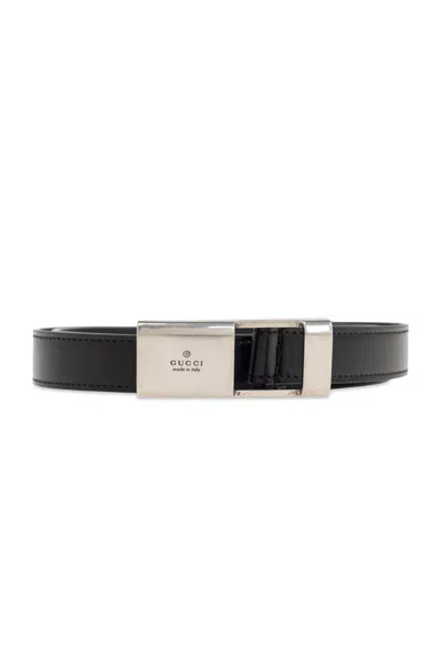 Gucci Logo-buckle Belt In Schwarz
