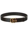 Gucci Black Reversible Belt With Buckle With Double G Logo In Leather Man In Black