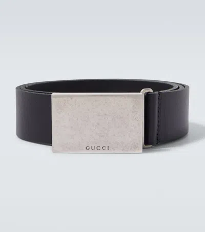Gucci Leather Belt In Black