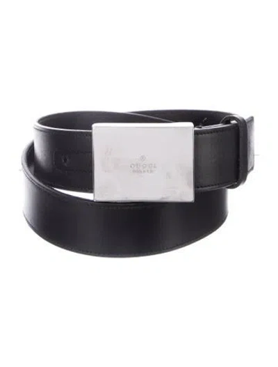 Pre-owned Gucci Leather Belt In Black
